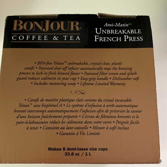 🆕 BonJour French Coffee Press In Box 33.8 oz / 1 L - Picture 8 of 8
